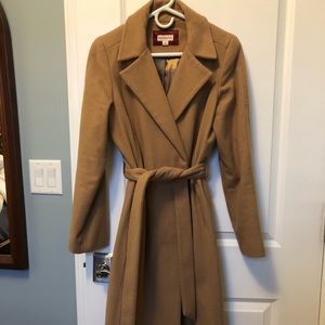 Long wool Merona camel-colored trench